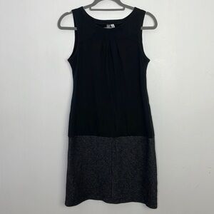 Ibex merino wool chevron skirt dress